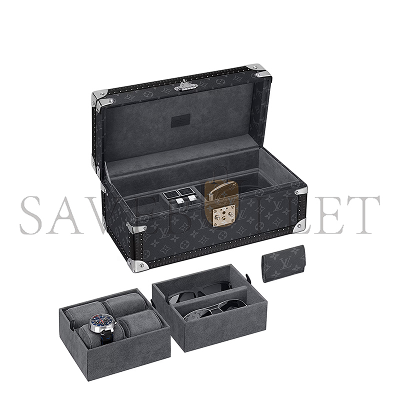LOUIS VUITTON COFFRET ACCESSOIRES MONOGRAM ECLIPSE M44127 (38*19.5*18cm) LOUIS VUITTON COFFRET ACCESSOIRES MONOGRAM ECLIPSE M44127 (38*19.5*18cm)